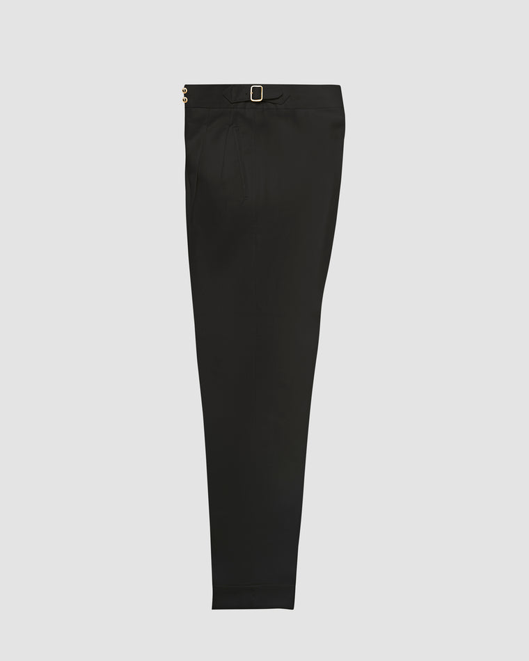 Pantaloni Oia Nero in lana, Bottega Dalmut