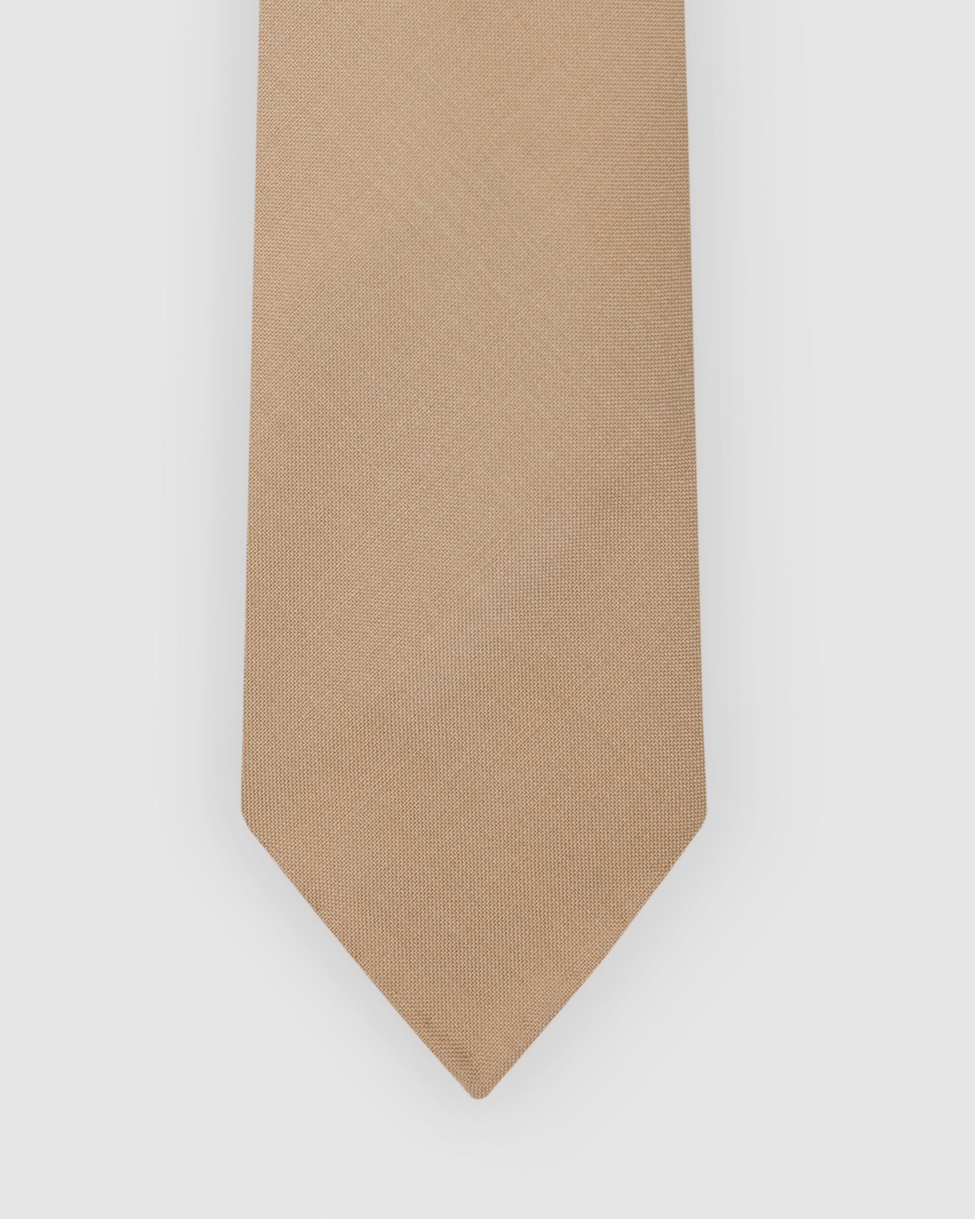 Orange wool gabardine tie