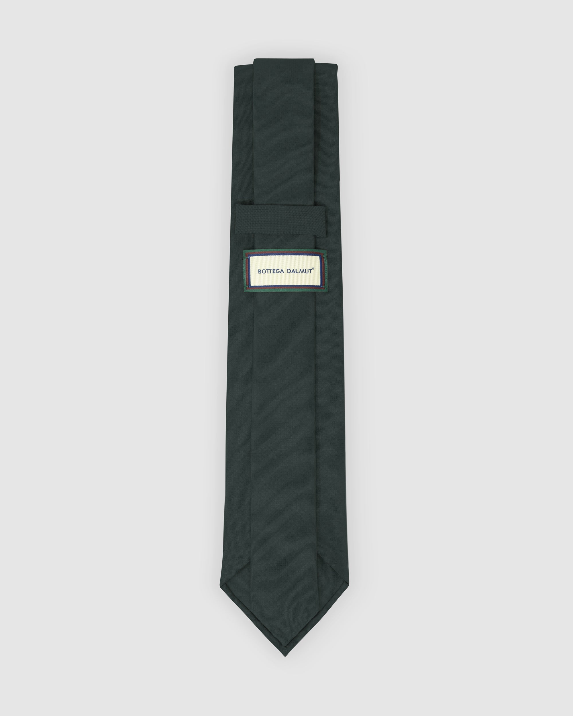 Orange wool gabardine tie