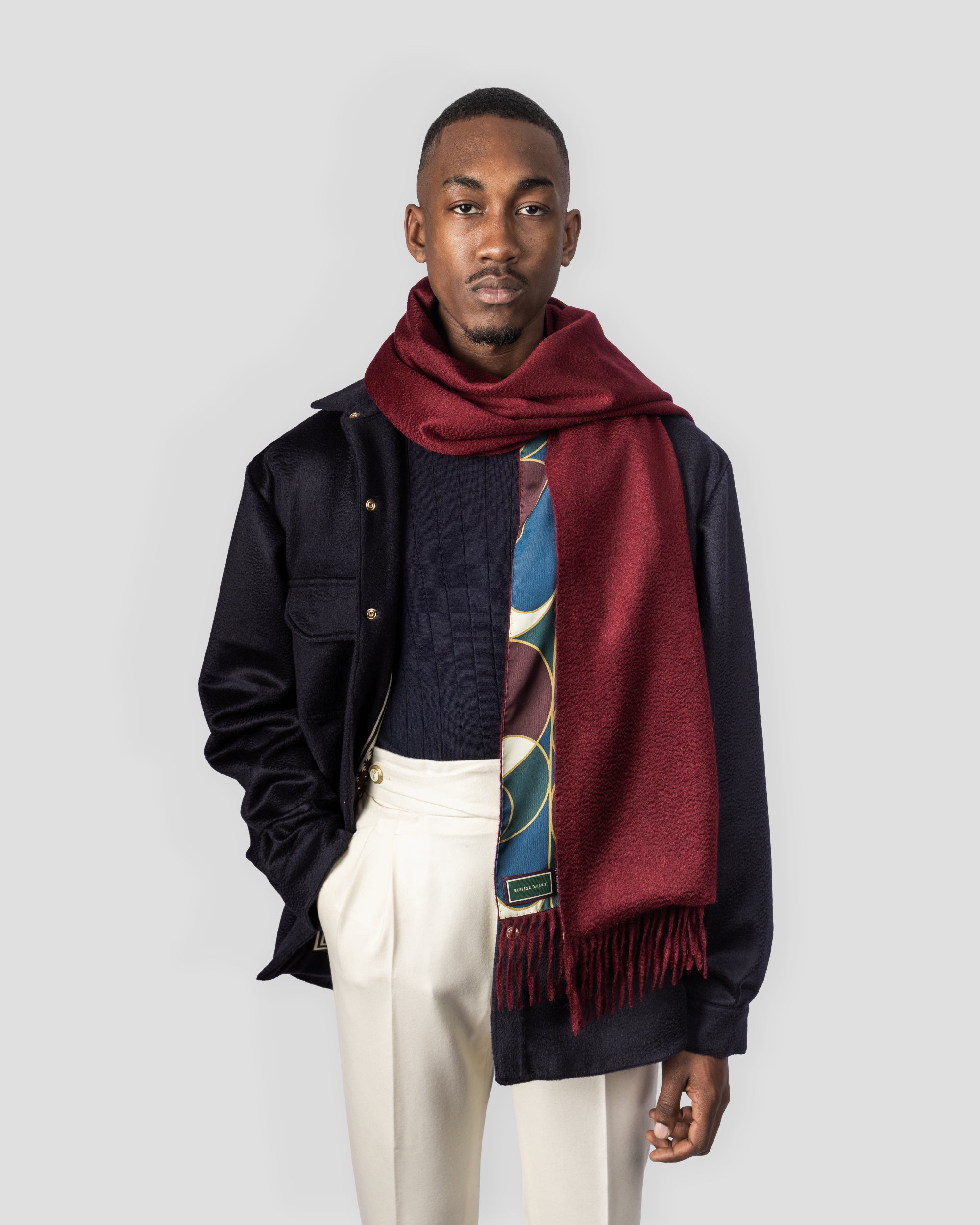 ZIBESILK SCARF BORDEAUX DUBAI