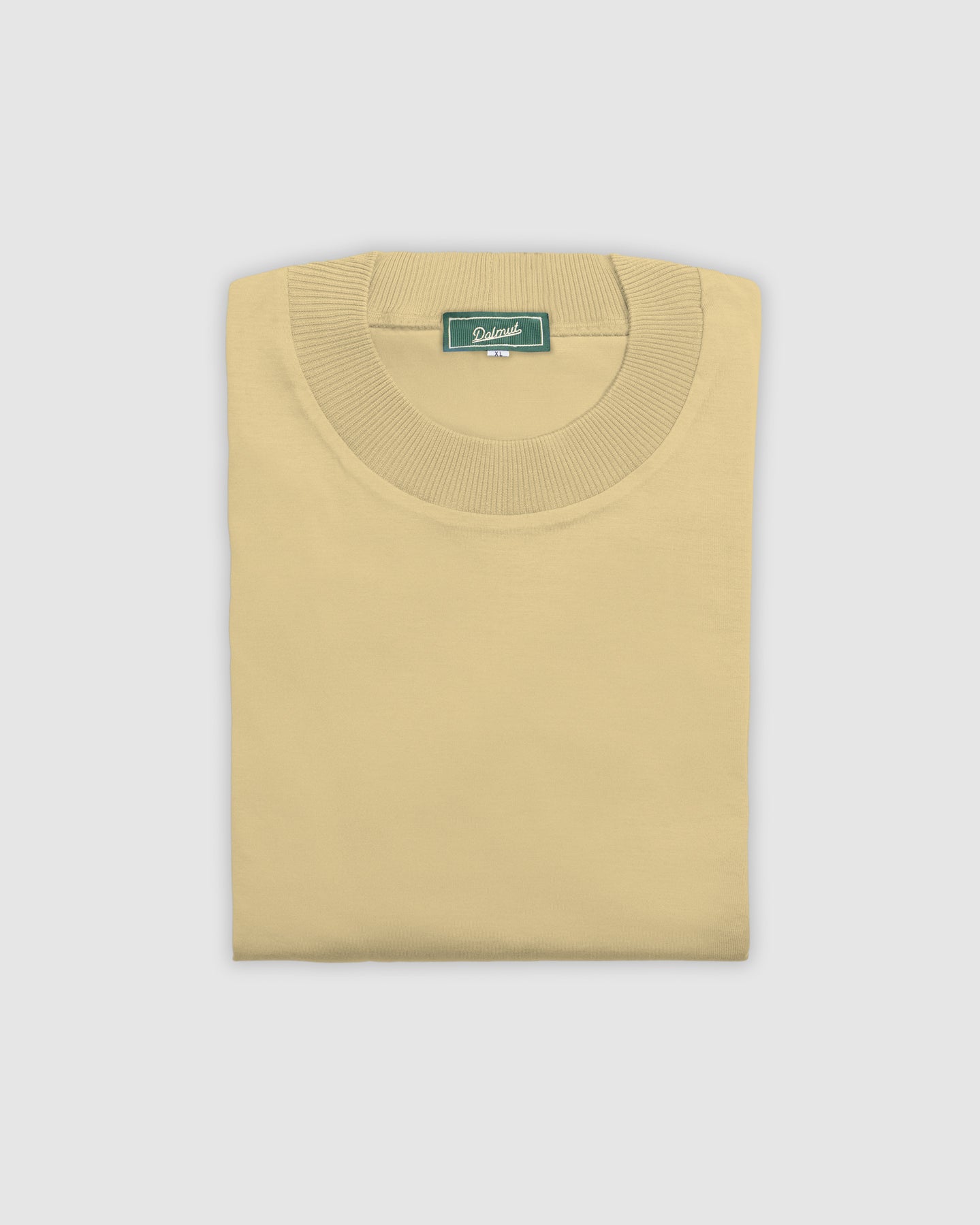 T-Shirt in filo di Scozia Beige