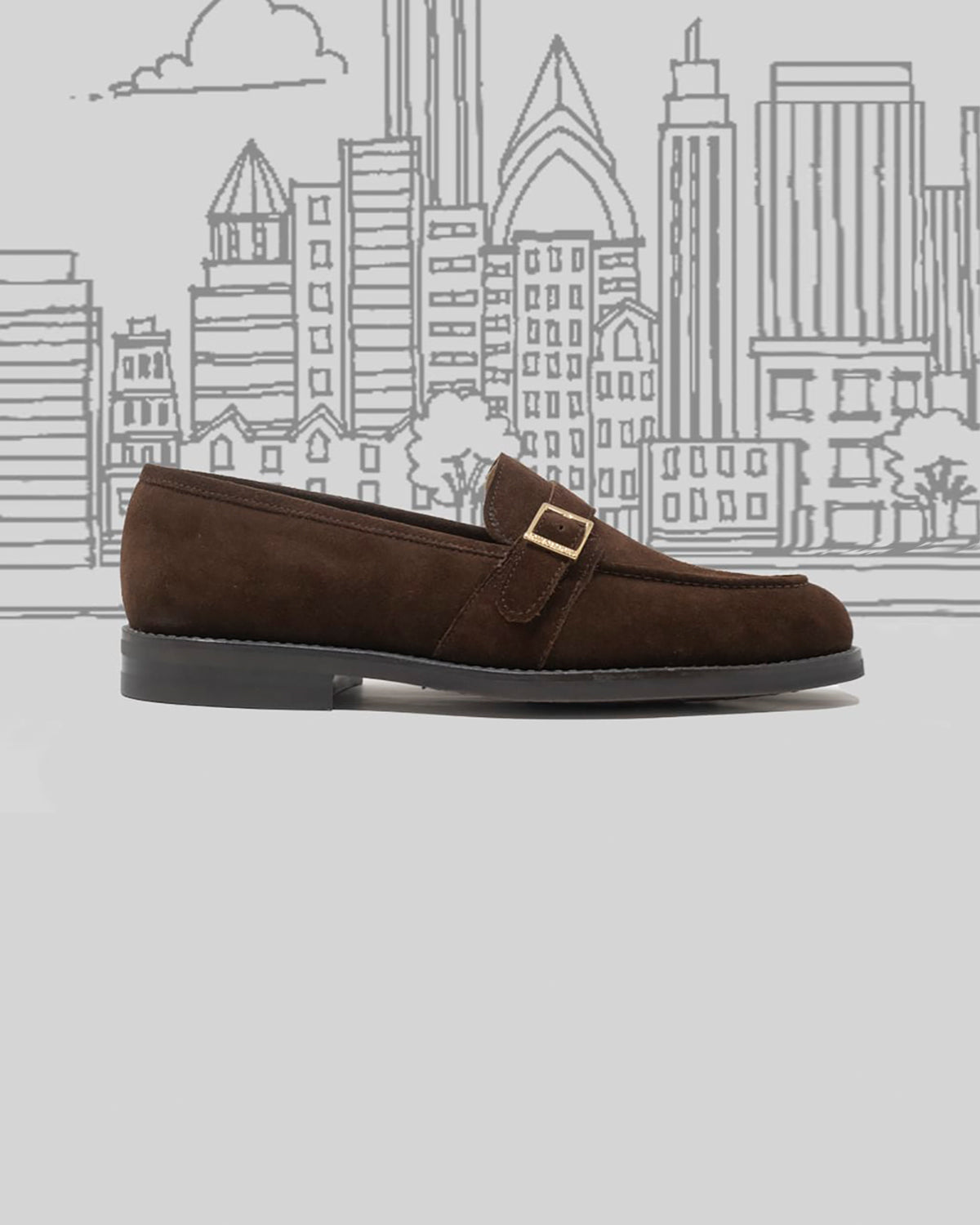 Monkfer suede marrone