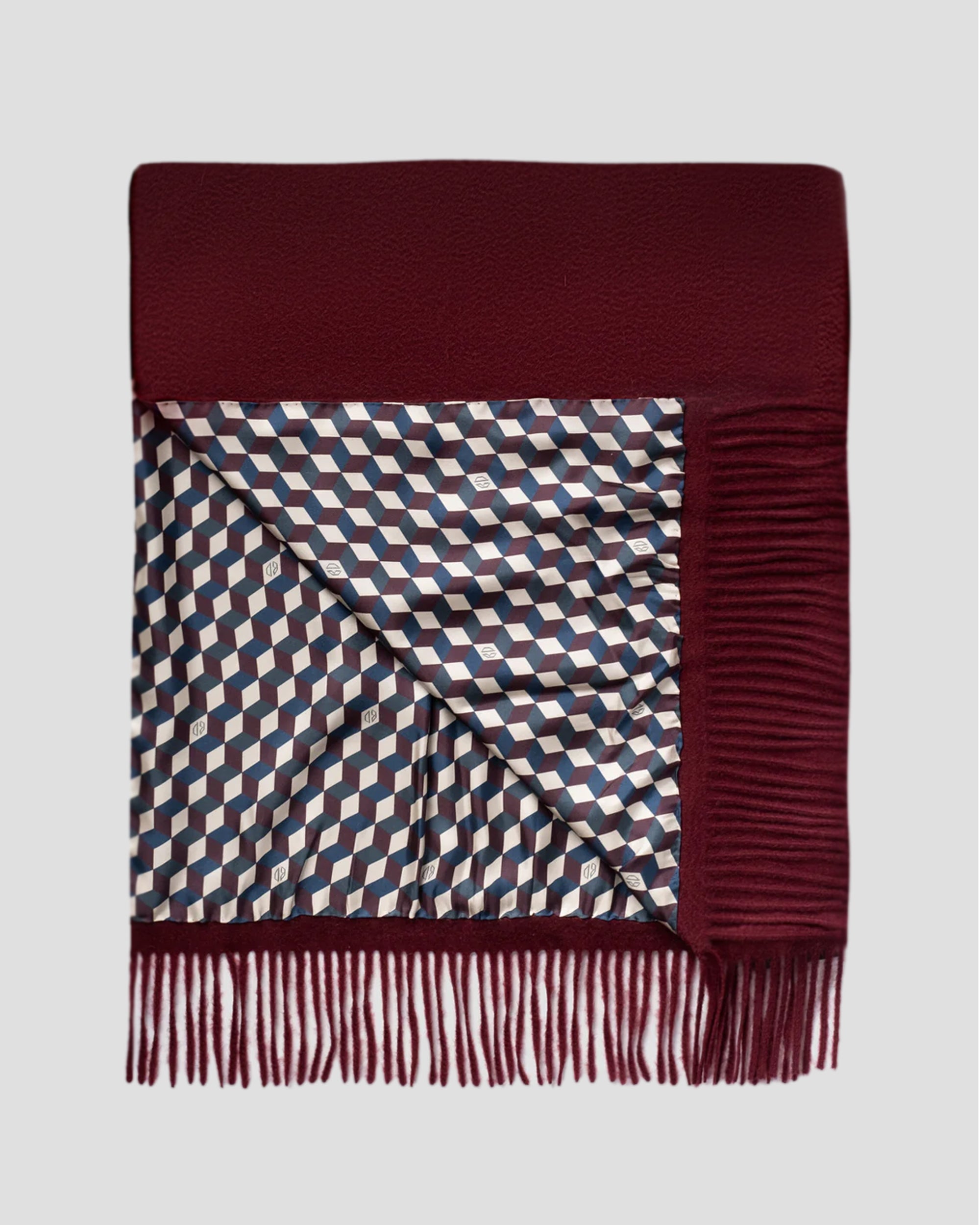 ZIBESILK BURGUNDY SCARF