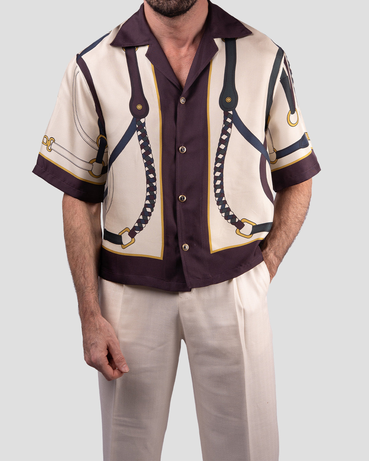 Camicia Bowling Equestrian