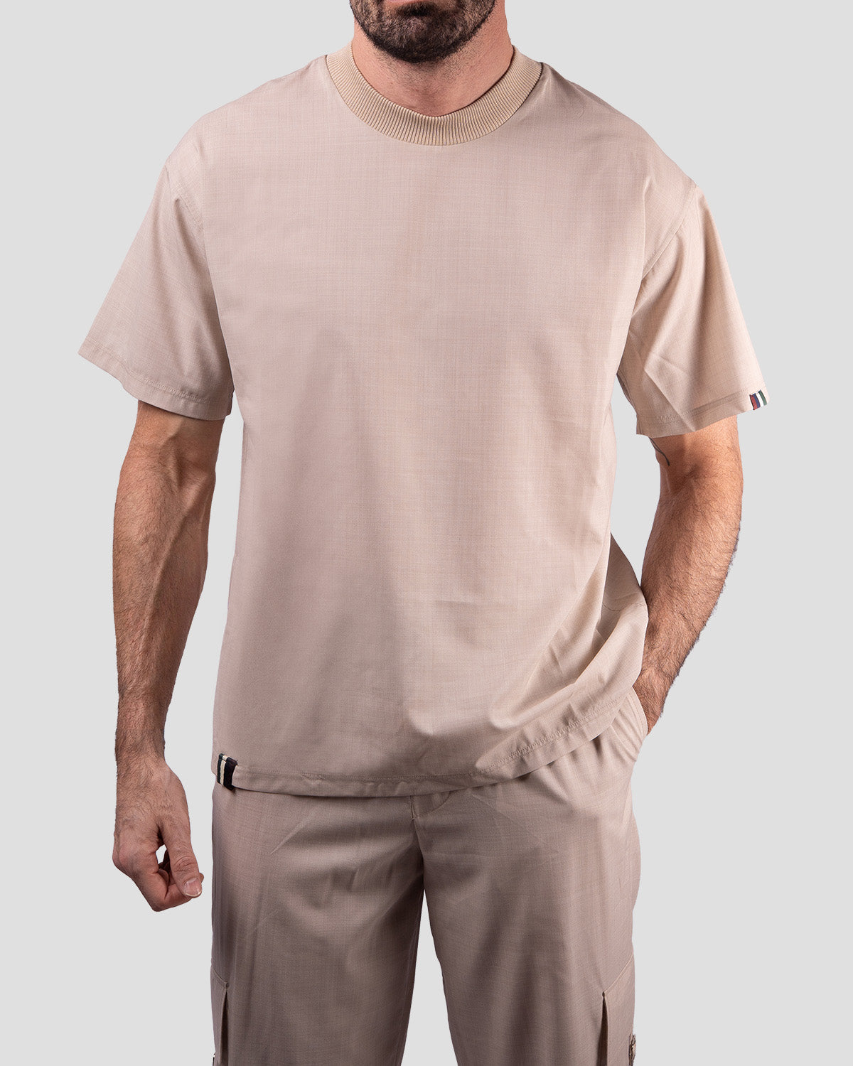 T-shirt Over Lightest Wool & Silk