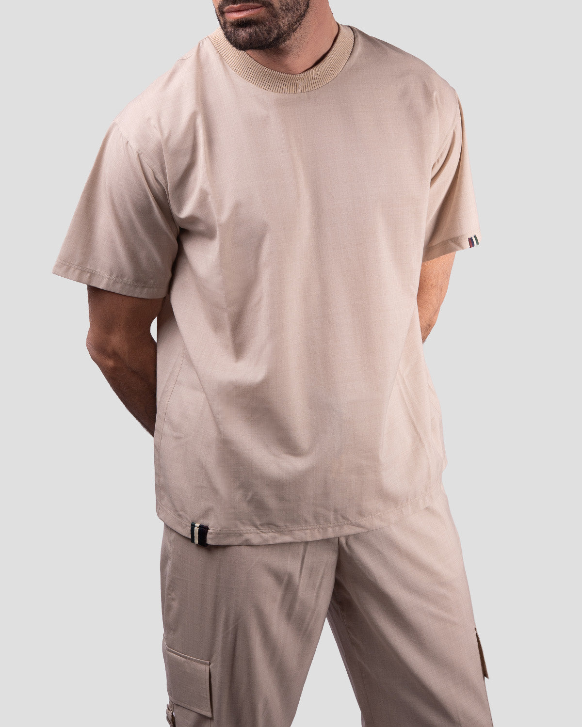 T-shirt Over Lightest Wool & Silk