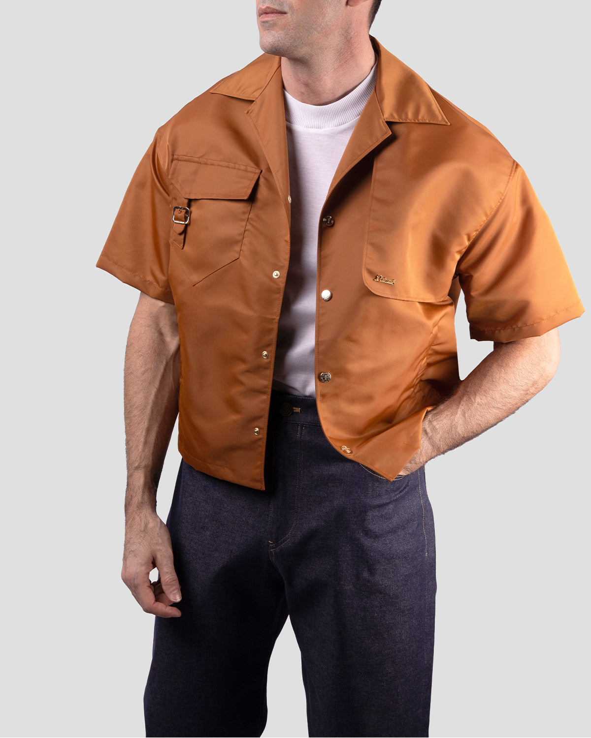 Camicia T-reyn Cammello Nylon