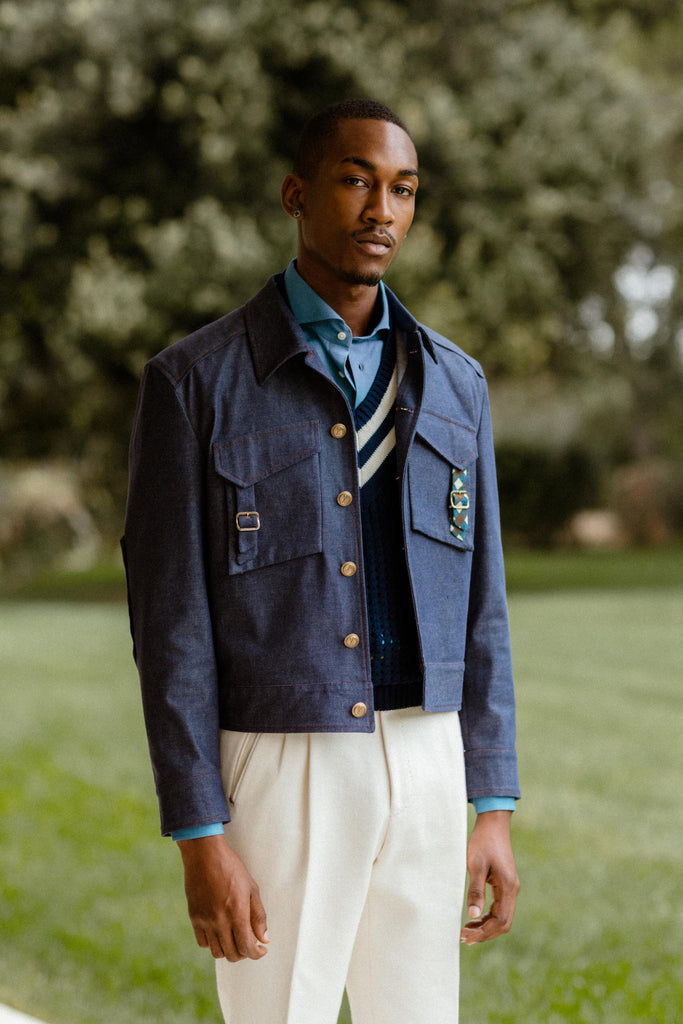 Cricket in Cotone Blu