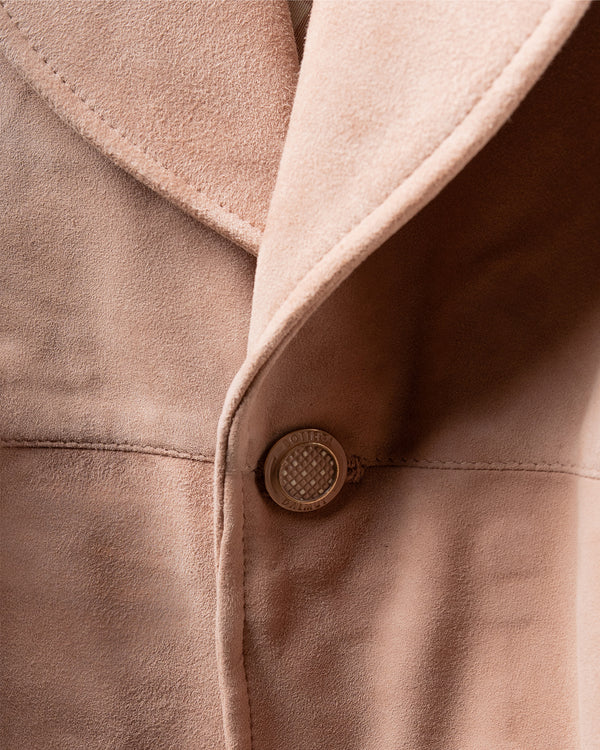 Blazer Sciallato in Suede Baby Rose