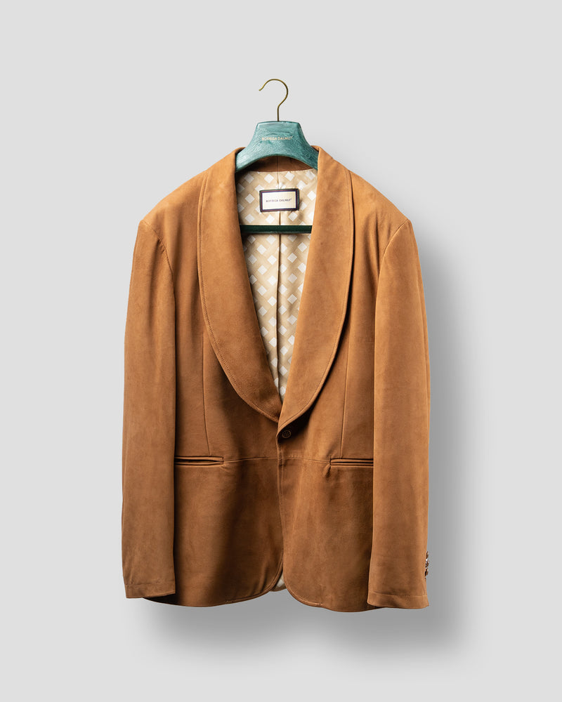 Blazer Sciallato in Suede Gold