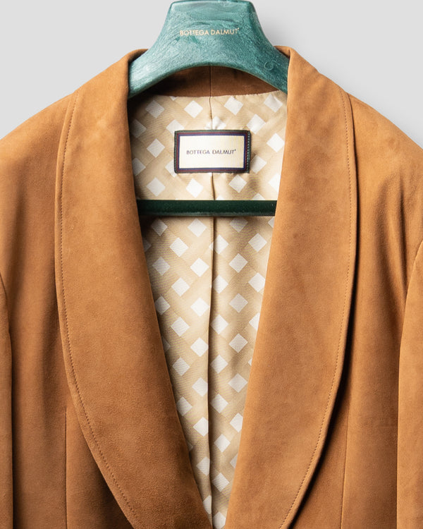 Blazer Sciallato in Suede Gold