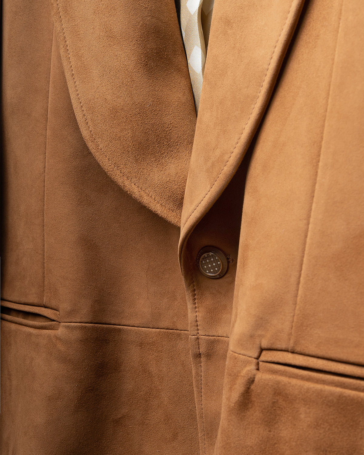 Blazer Sciallato in Suede Gold