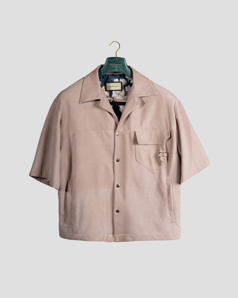 Camicia Board Camoscio Baby Rose