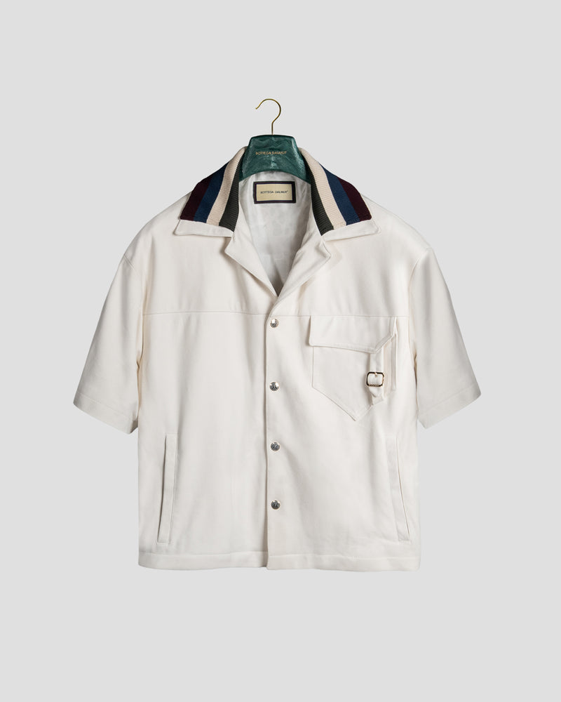 Camicia Board Camoscio Bianca