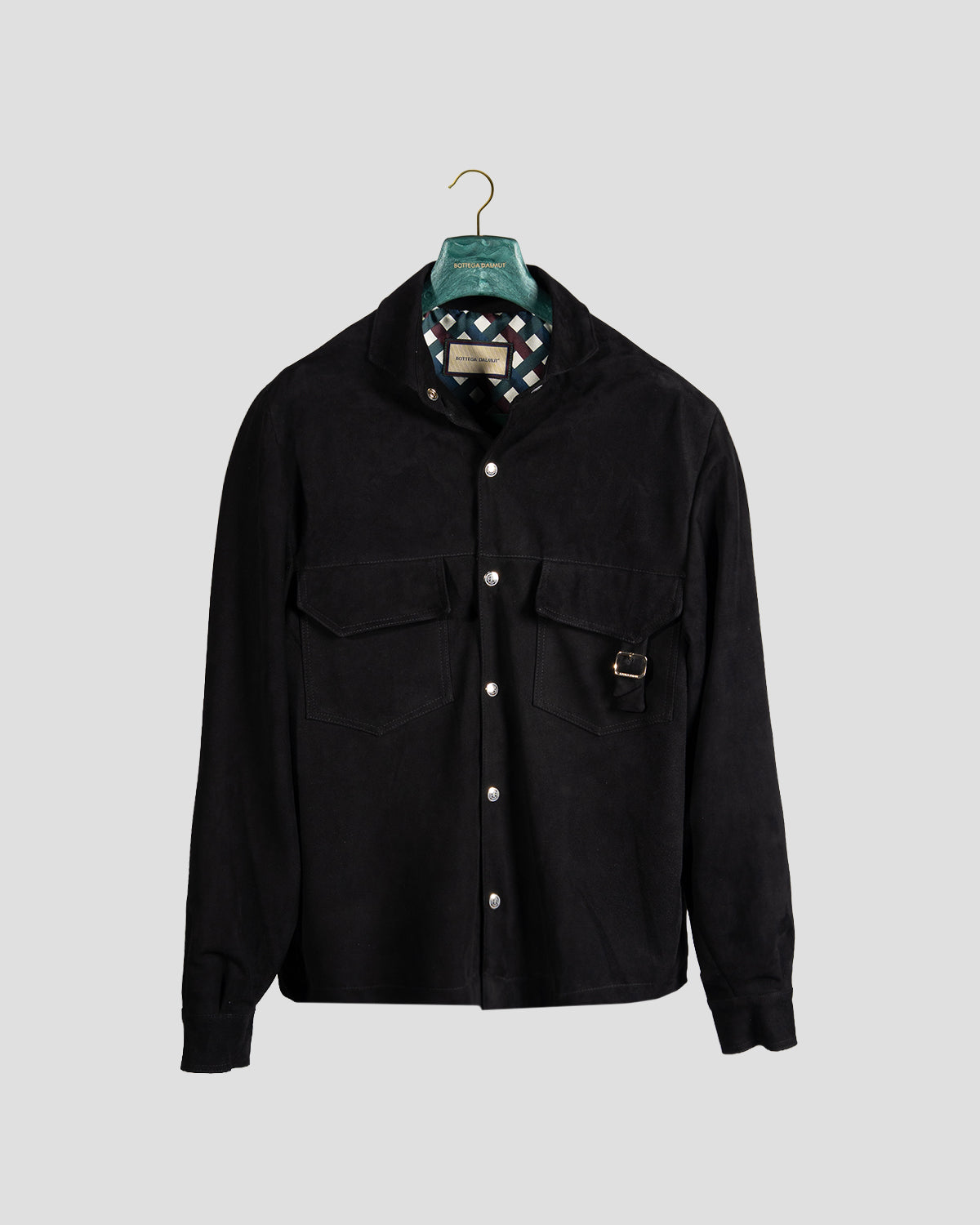 Overshirt Safari Camoscio Nero