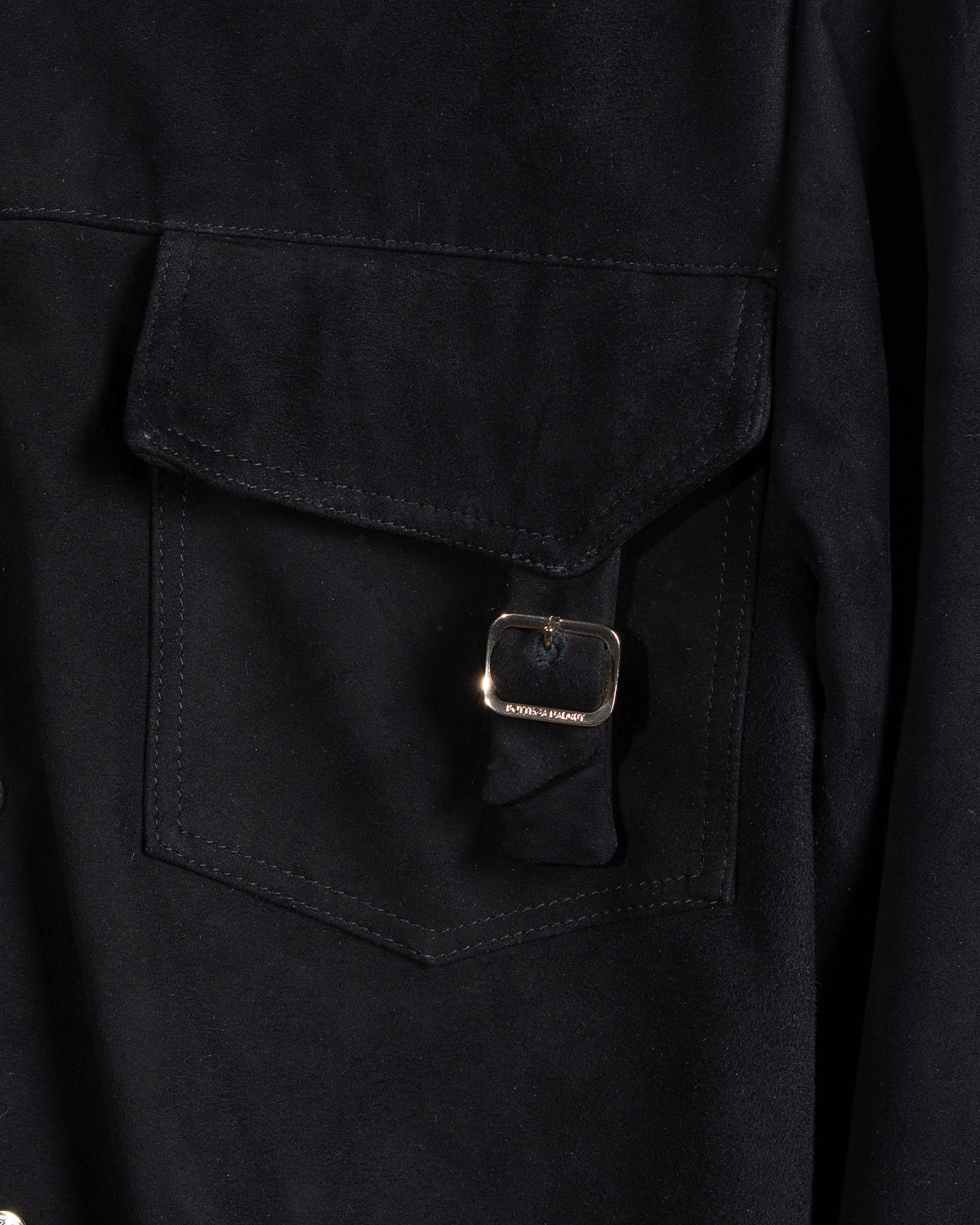 Overshirt Safari Camoscio Nero