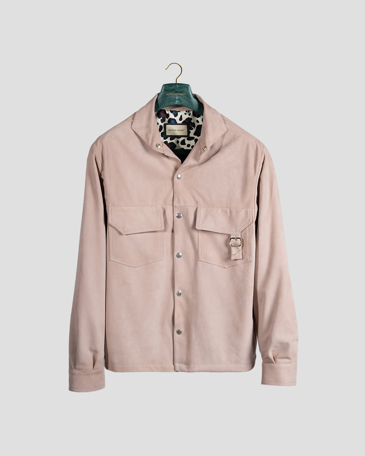 Overshirt Safari Camoscio Baby Rose