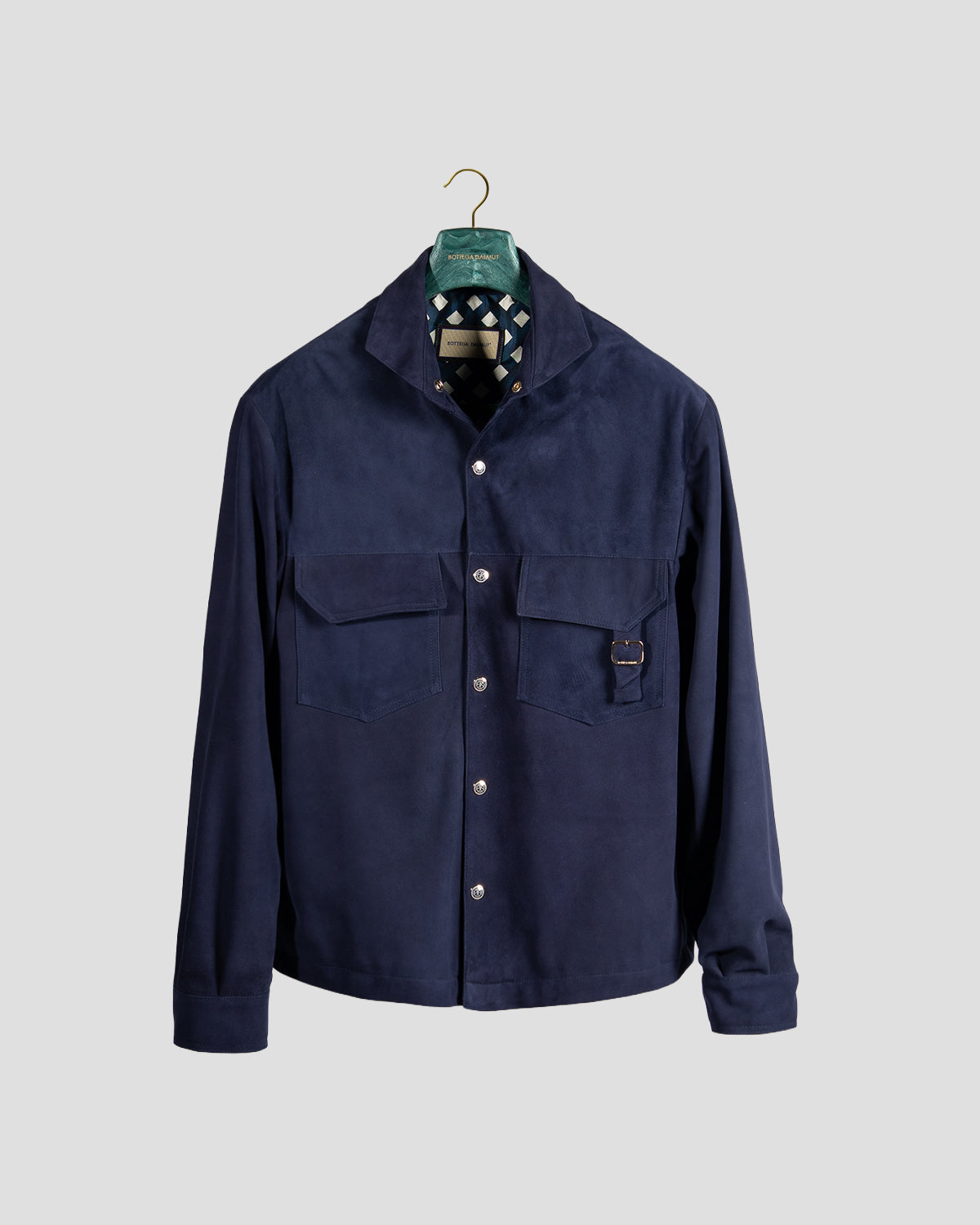 Overshirt Safari Camoscio Blu