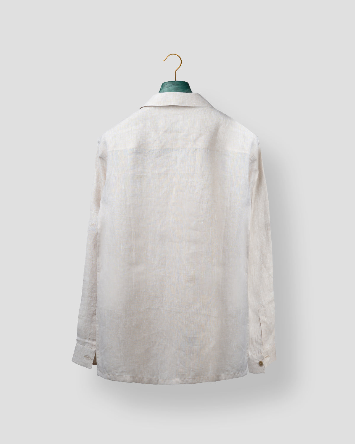 Camicia Sahariana in lino panna
