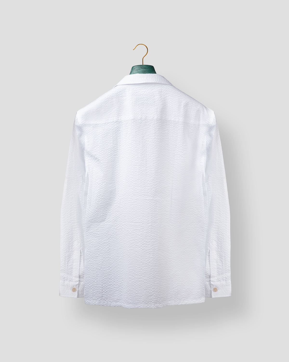 Camicia Sahariana seersucker Bianco Ottico