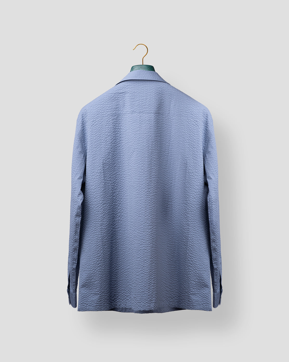 Camicia Sahariana seersucker Azzurro Fiordaliso