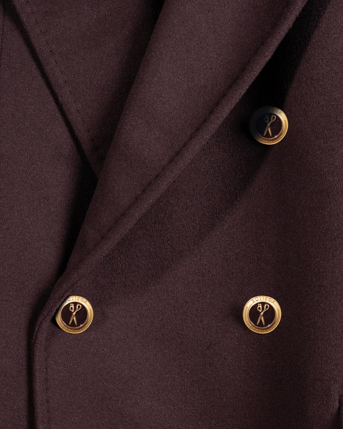 Cappotto Doppiopetto Cashmere Wine, Bottega Dalmut, foto 6