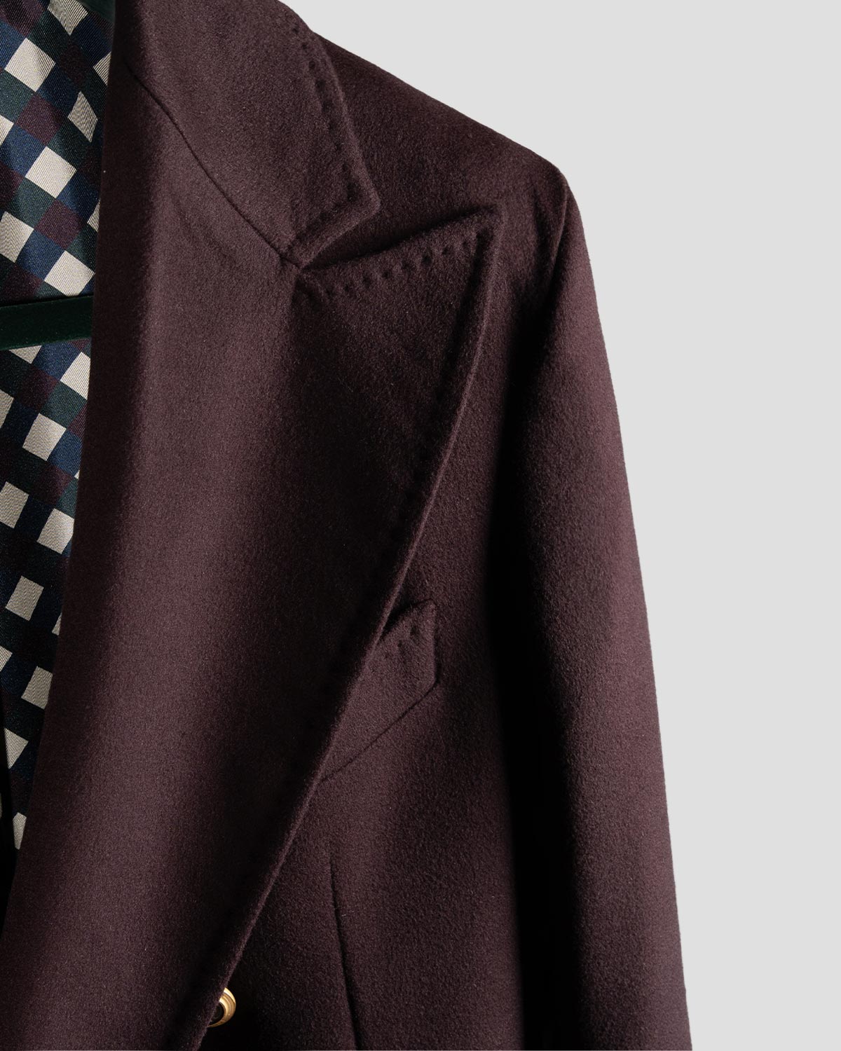 Cappotto Doppiopetto Cashmere Wine, Bottega Dalmut, foto 7