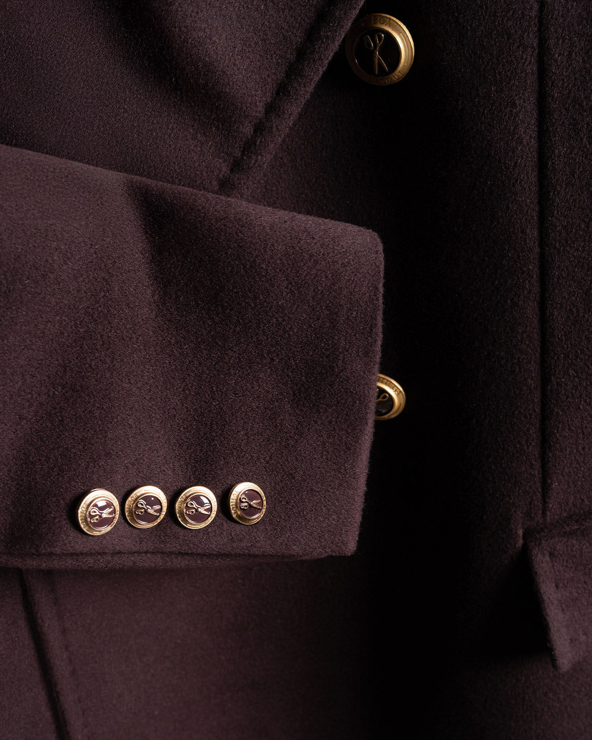 Cappotto Doppiopetto Cashmere Wine, Bottega Dalmut, foto 9