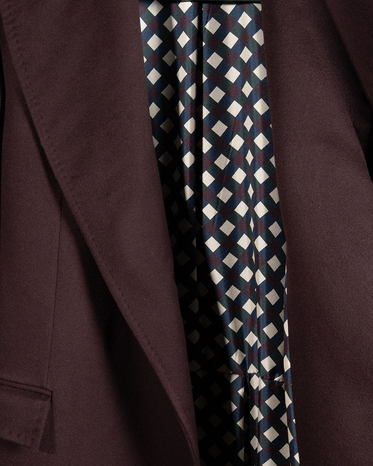 Cappotto Doppiopetto Cashmere Wine, Bottega Dalmut, foto 11