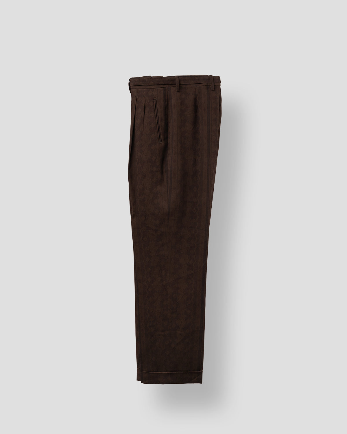 Pantaloni Belted O Transition Brown House in Lino