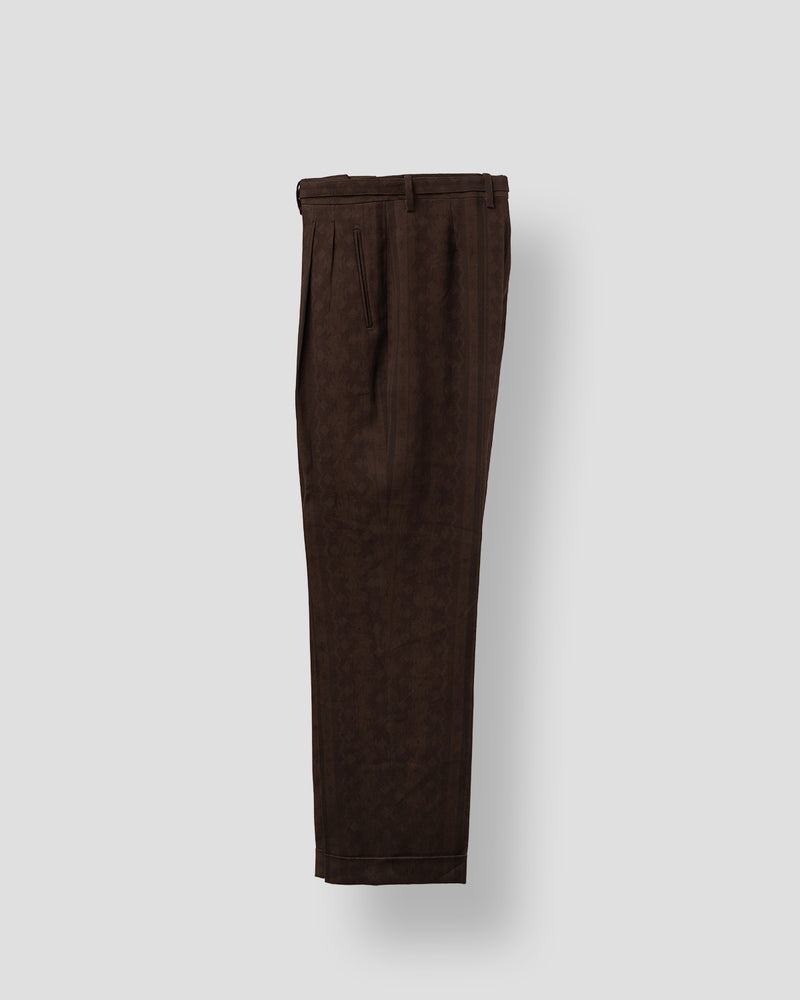Pantaloni Belted O Transition Brown House in Lino