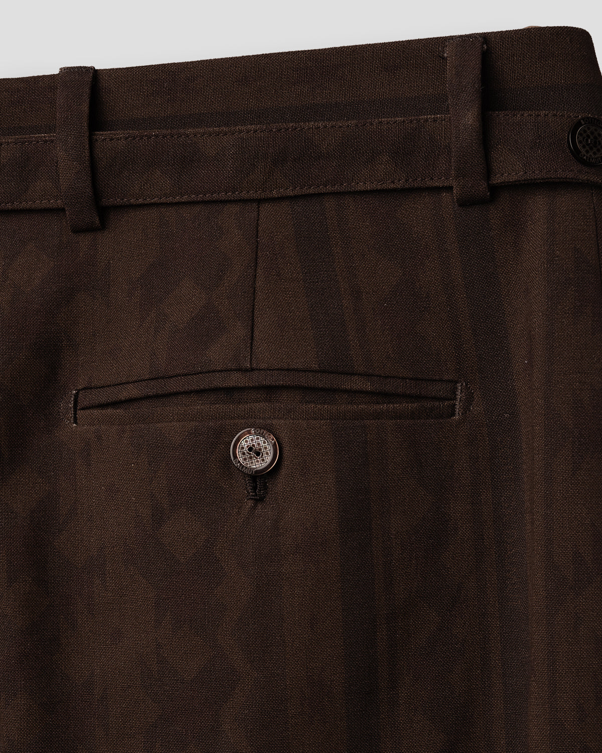 Pantaloni Belted O Transition Brown House in Lino