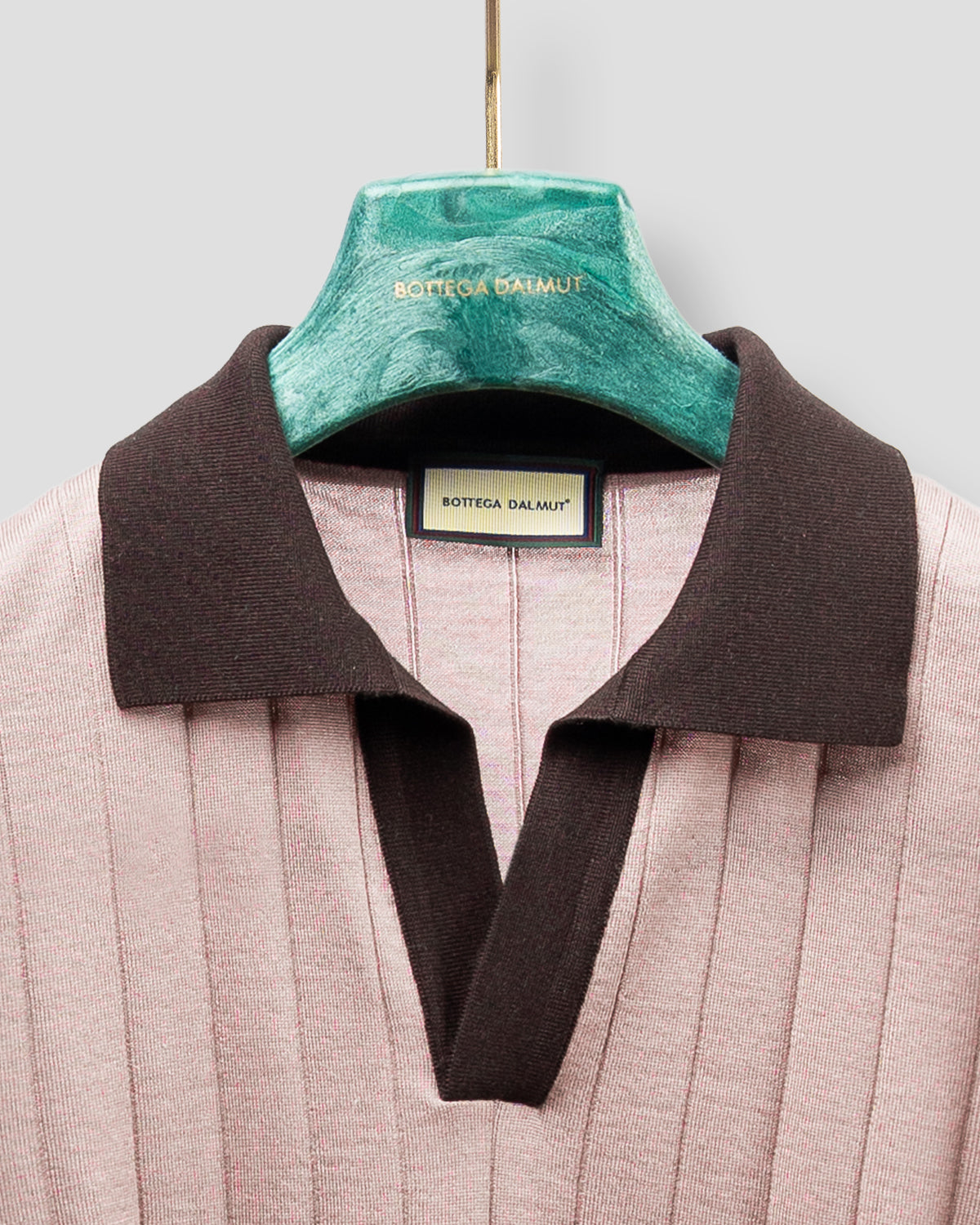 Polo Golf Rosa e Marrone Coste