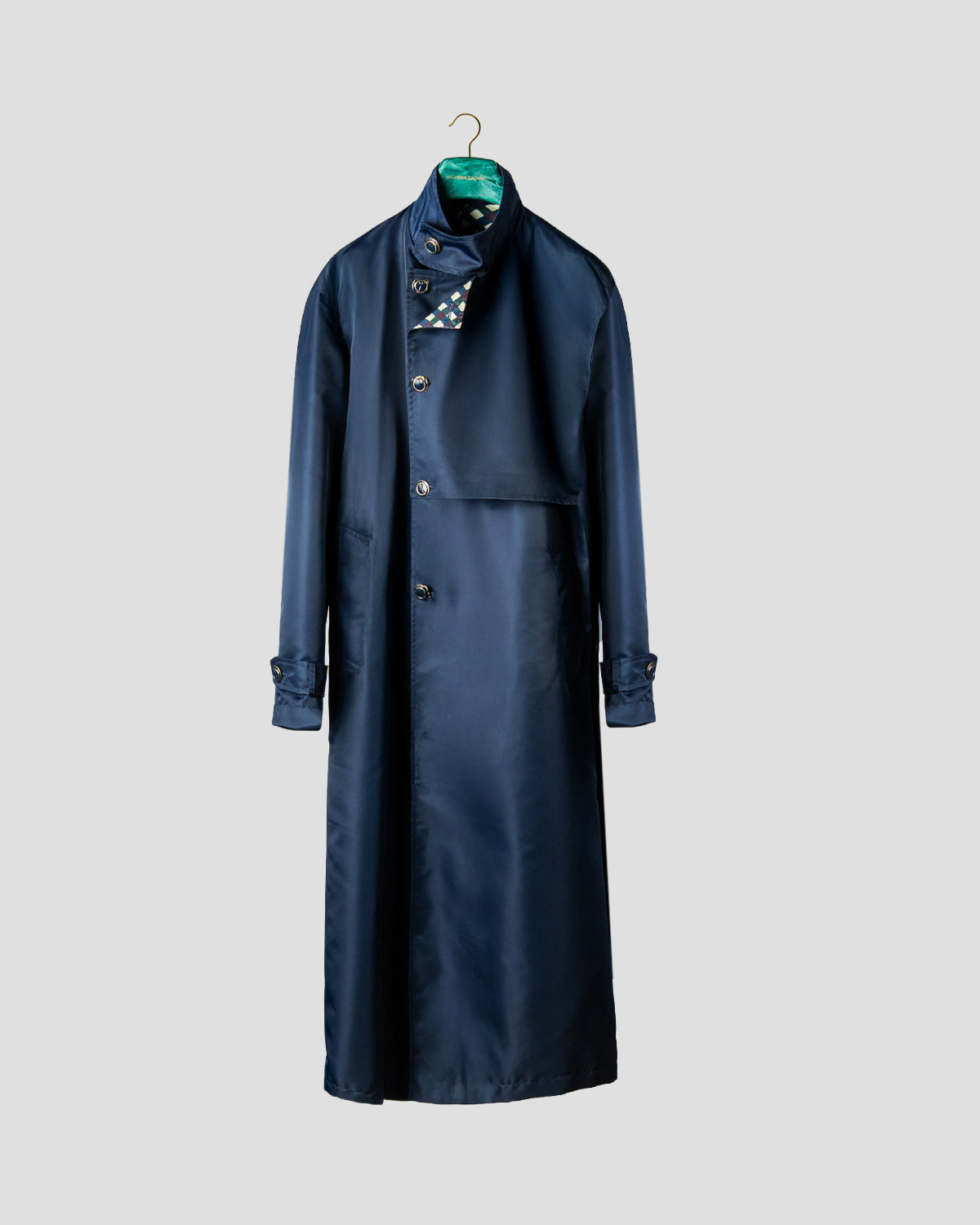 Trenchcoat Doppiopetto Reyn Blue, Bottega Dalmut, foto 2