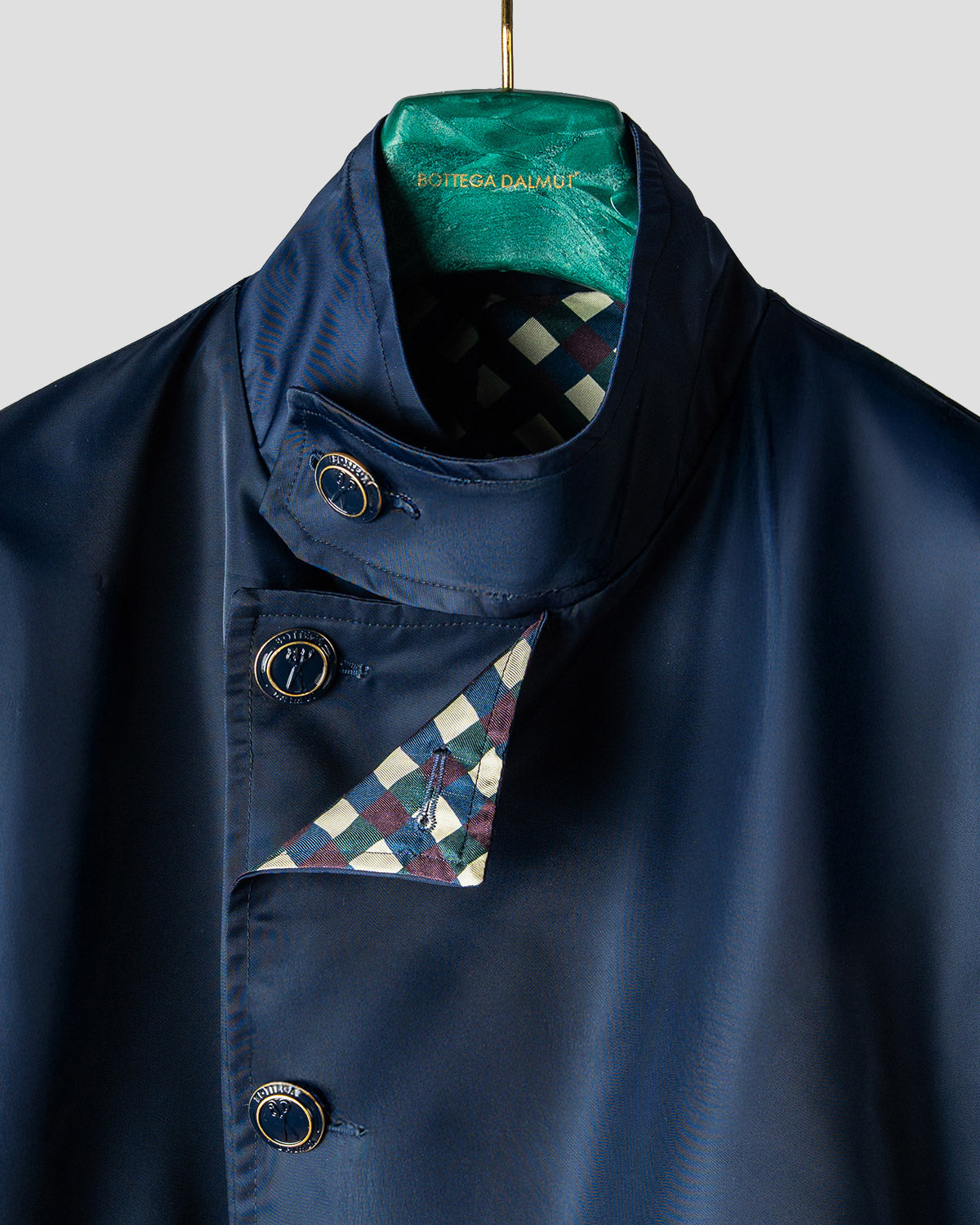 Trenchcoat Doppiopetto Reyn Blue, Bottega Dalmut, foto 3