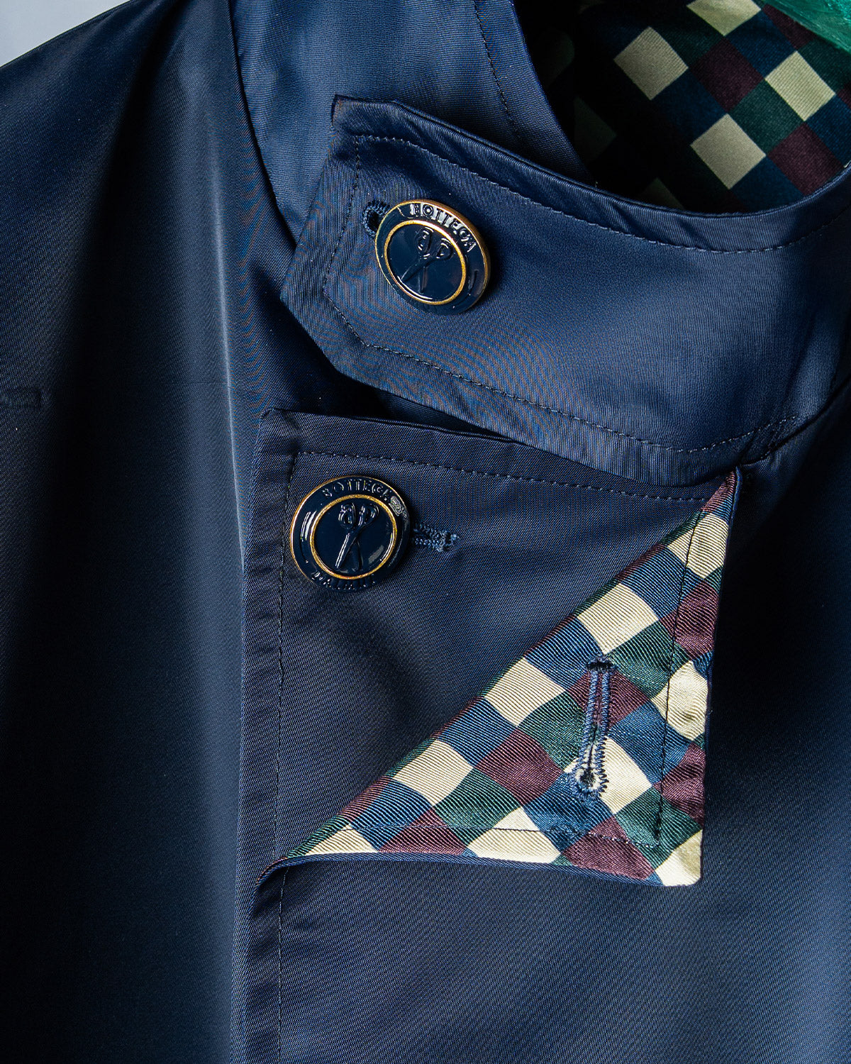 Trenchcoat Doppiopetto Reyn Blue, Bottega Dalmut, foto 7