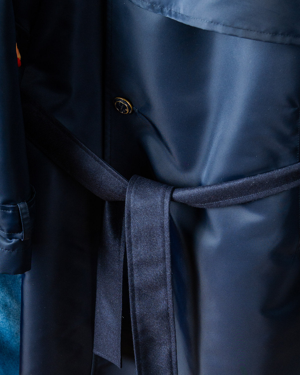 Trenchcoat Doppiopetto Reyn Blue, Bottega Dalmut, foto 5