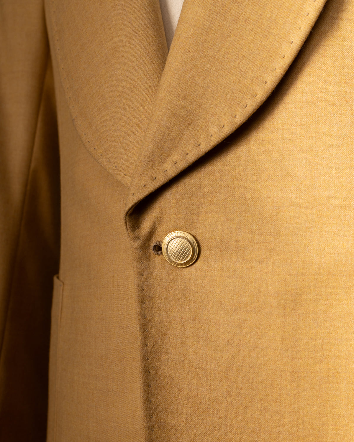 Blazer Sciallato Ocra in lana, Bottega Dalmut, foto 2
