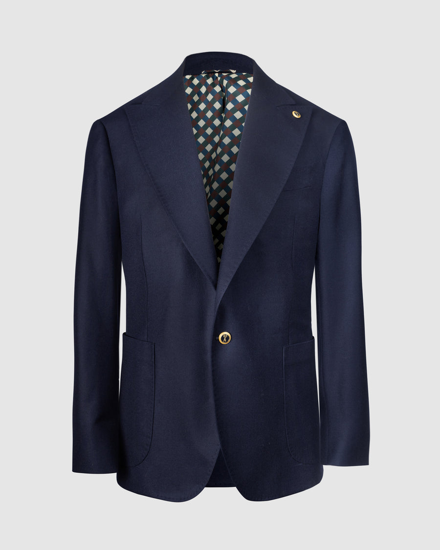 Blazer in Lana Blu