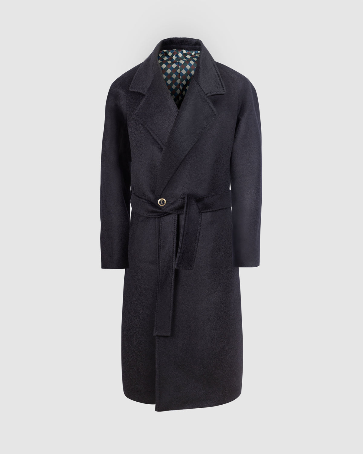Cappotto Irish in Cashmere Blu, Bottega Dalmut