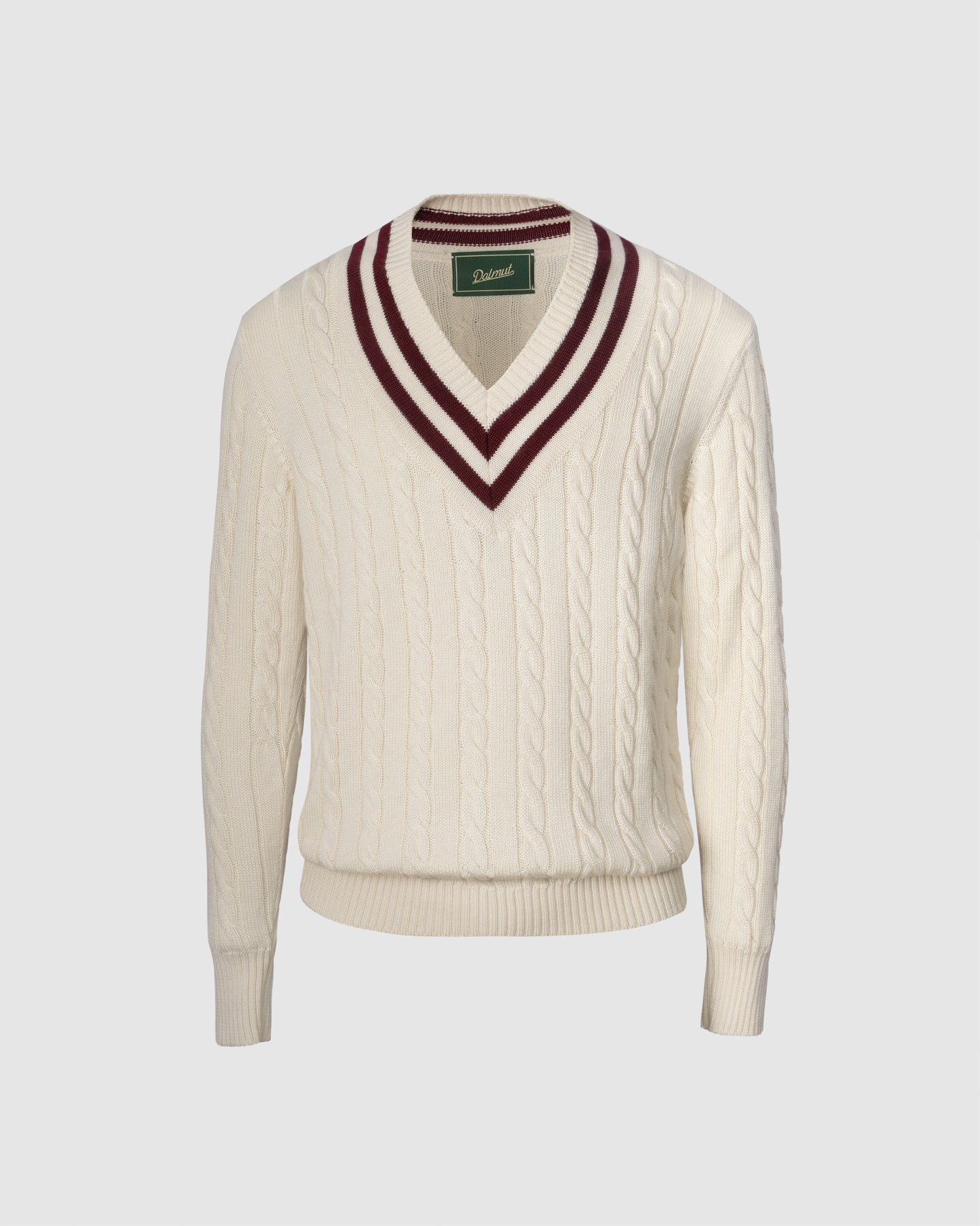 Cricket in Cashmere/Seta Panna e Bordeaux