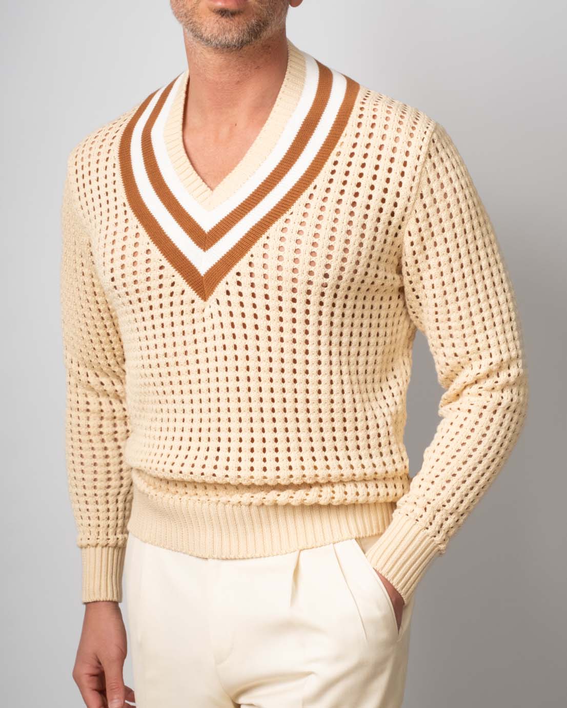 Cricket Crochet Righe Dalmut Cammello