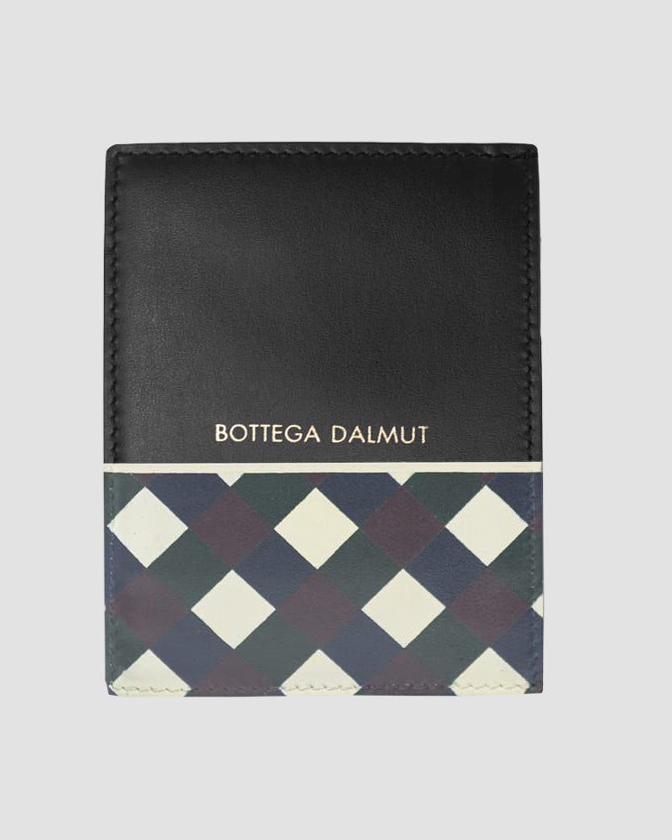 Portacarte Nero OG in pelle di vitello, Bottega Dalmut