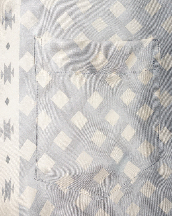 Camicia Board Grigio e Panna - 2