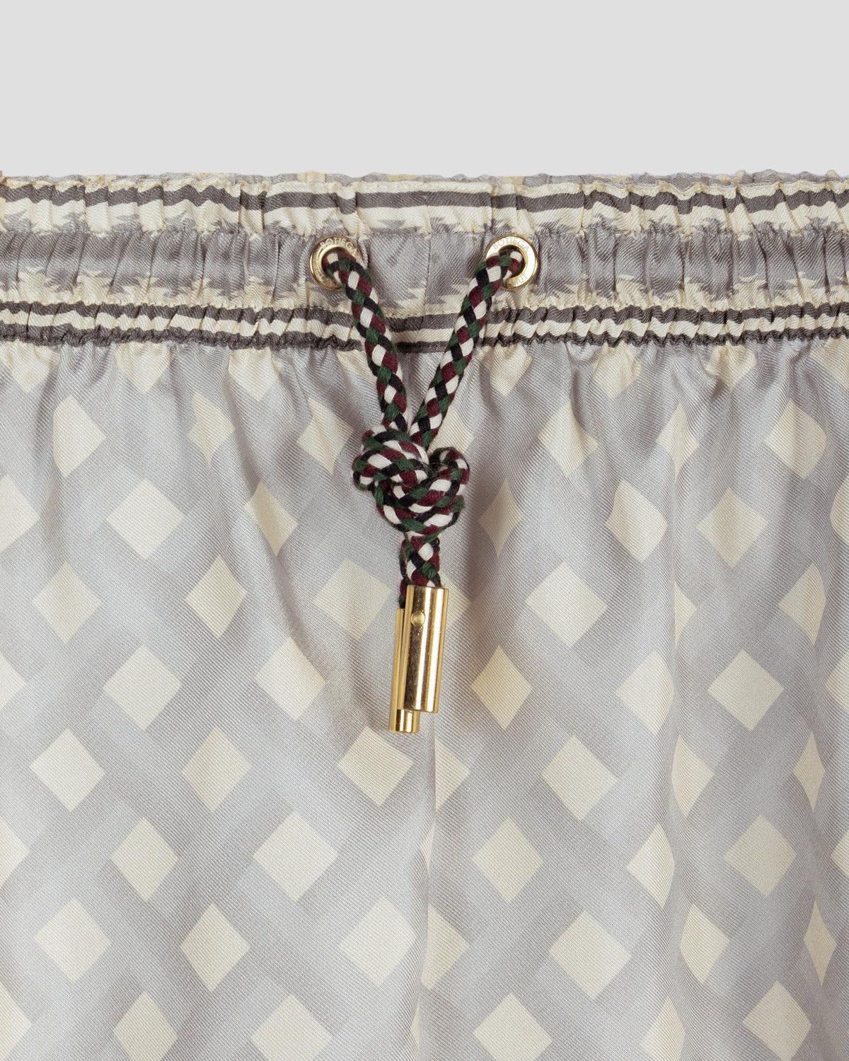 Pantaloncino Board Grigio e Panna