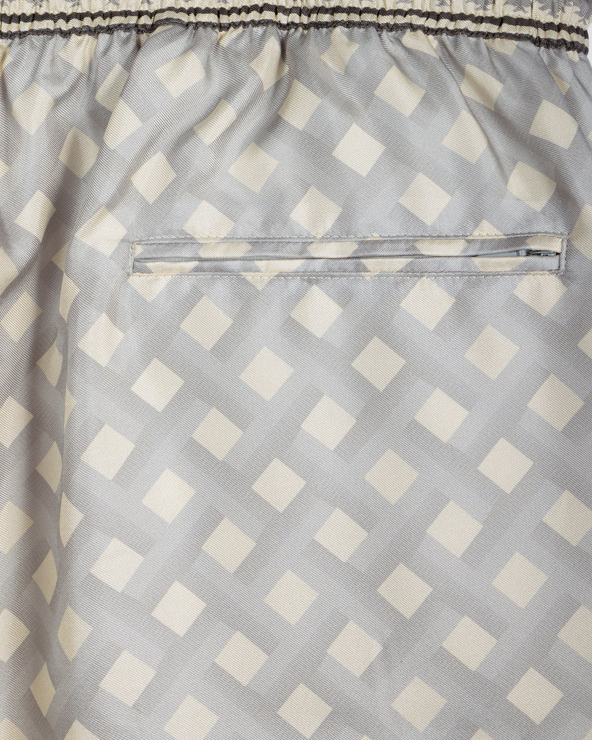 Pantaloncino Board Grigio e Panna