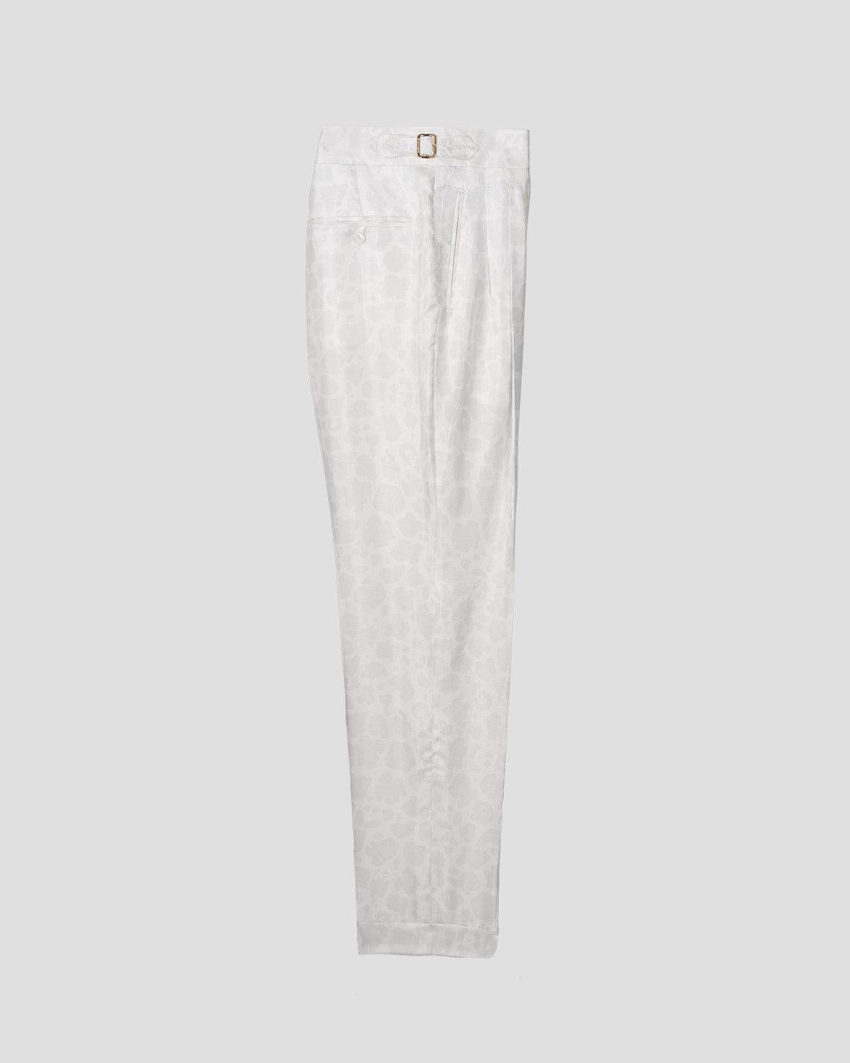 Pantaloni Oia in Seta Animalier White House, Bottega Dalmut
