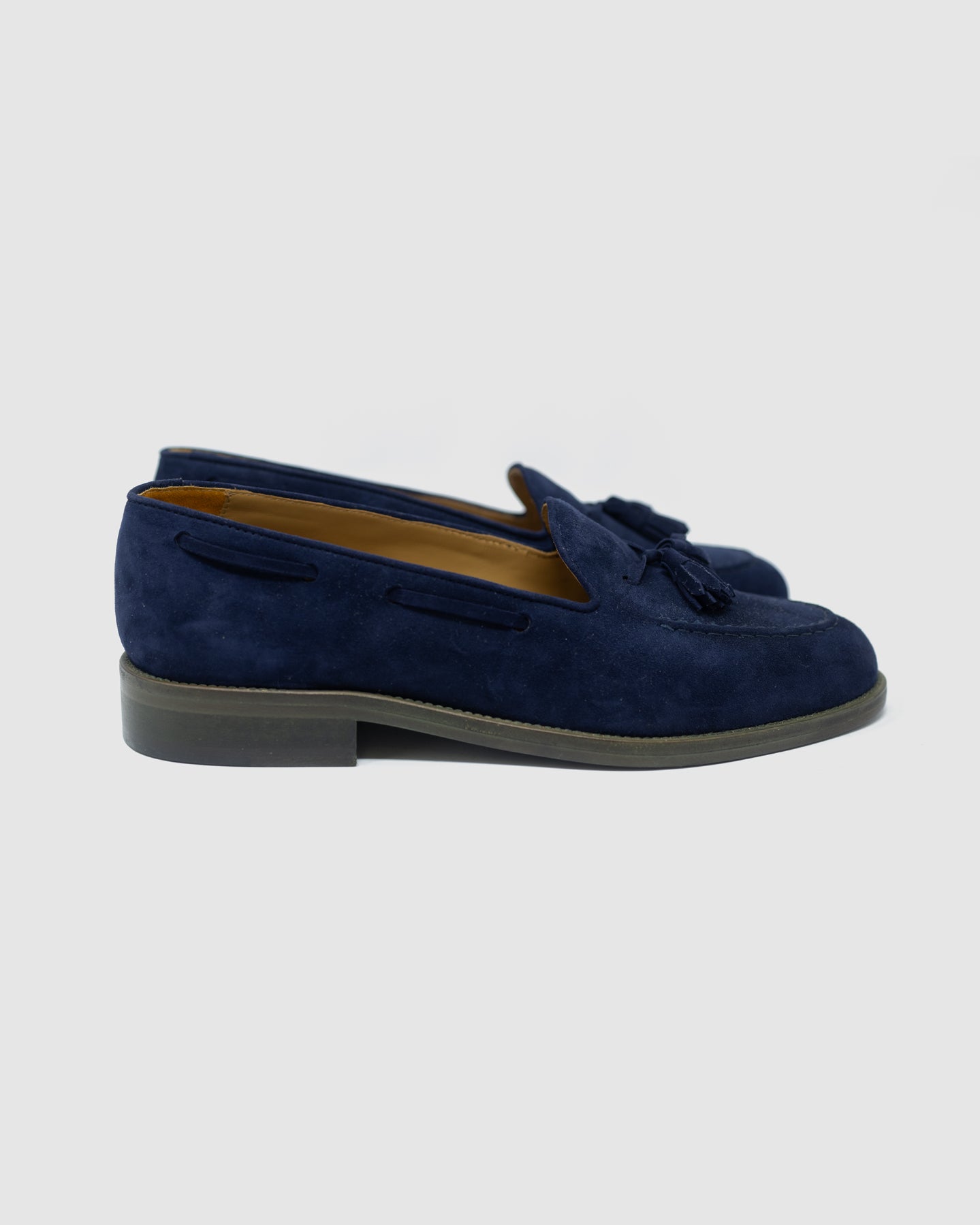 Monkfer in blue suede