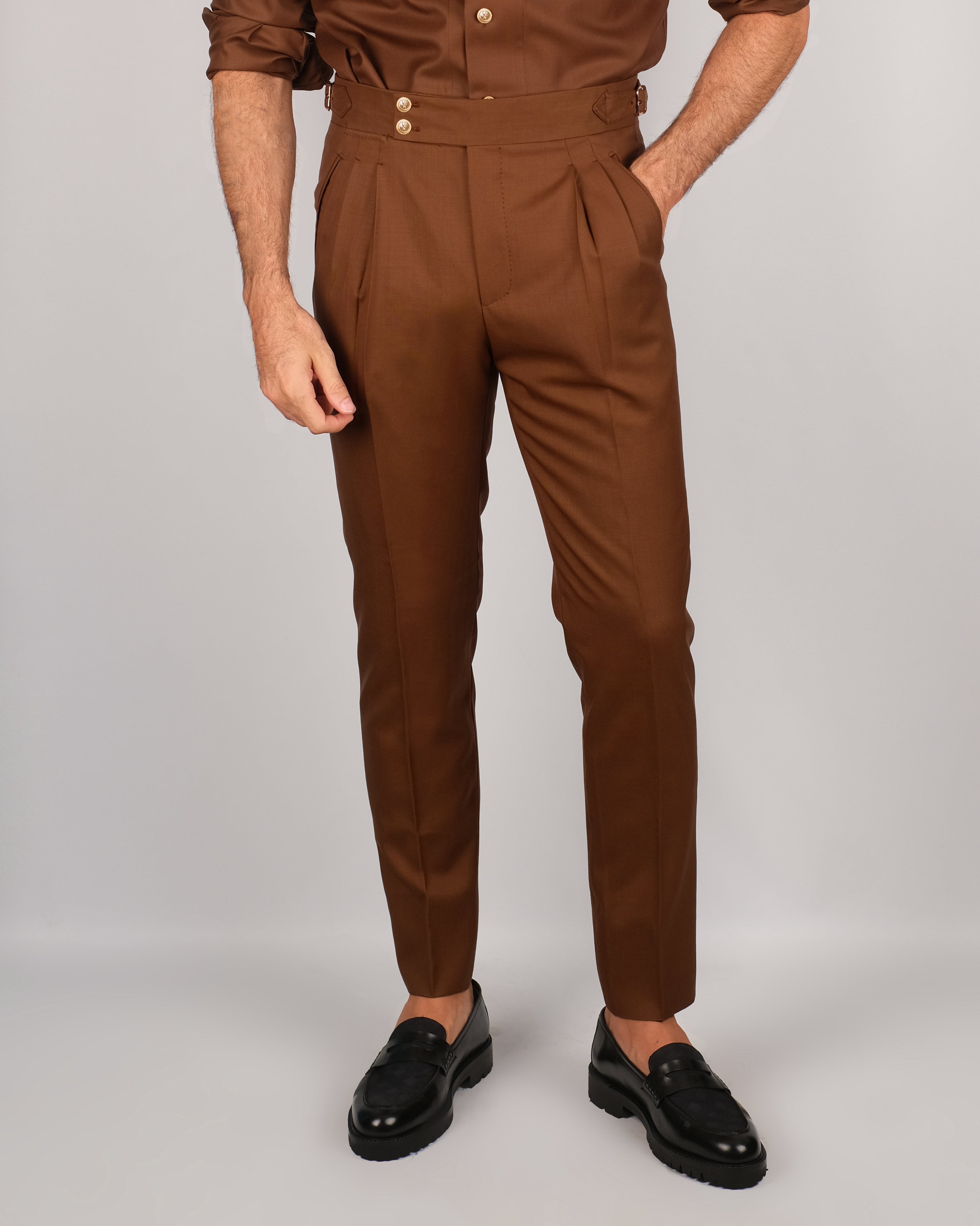 Pantaloni Oia Marrone