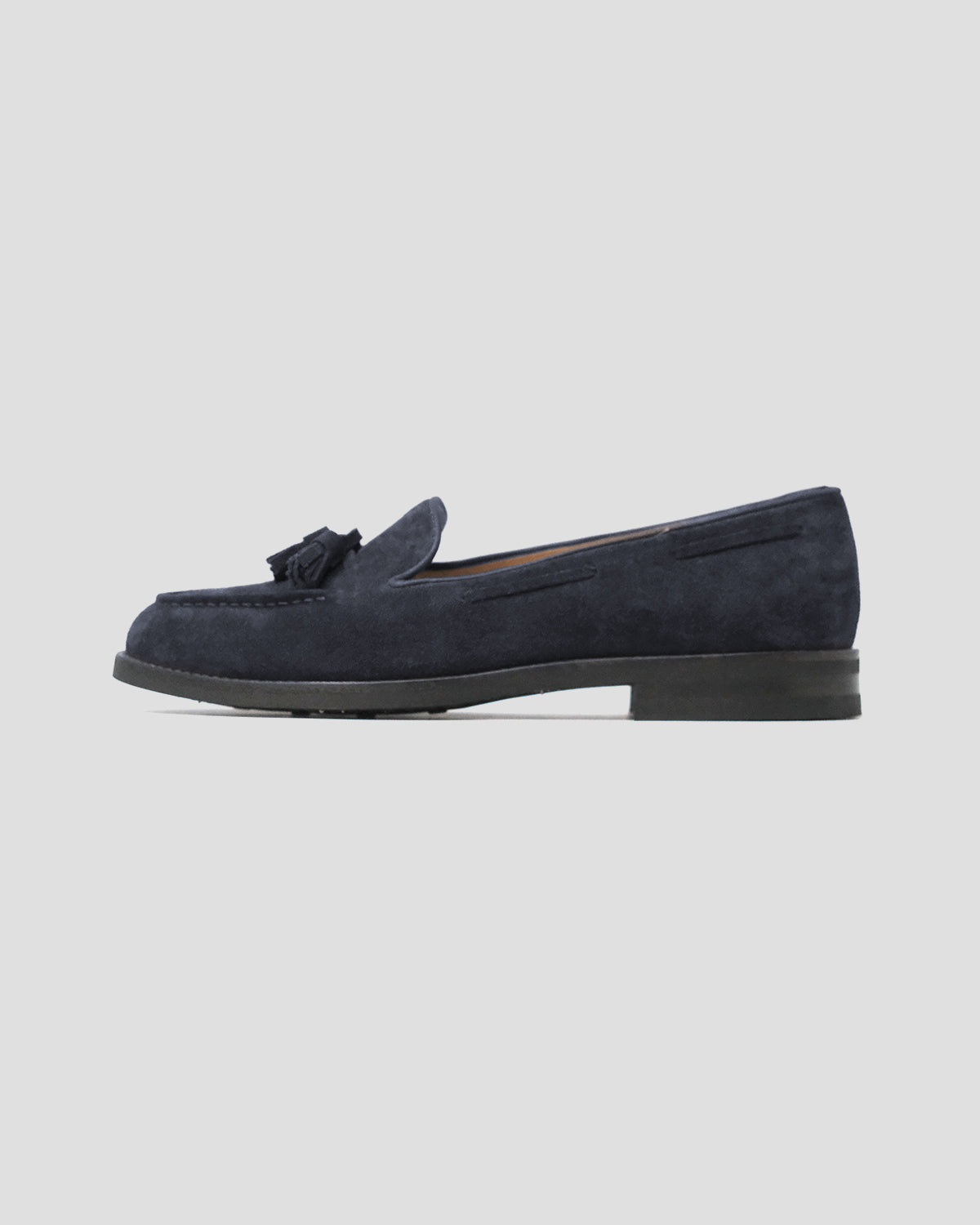 BUTTERFLY MOCCASIN IN BLUE SUEDE